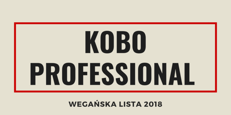 KOBO PROFESSIONAL – WEGAŃSKA LISTA 2018
